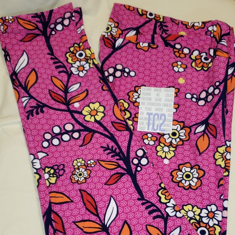 LULAROE TC2 FLORAL LEGGINGS